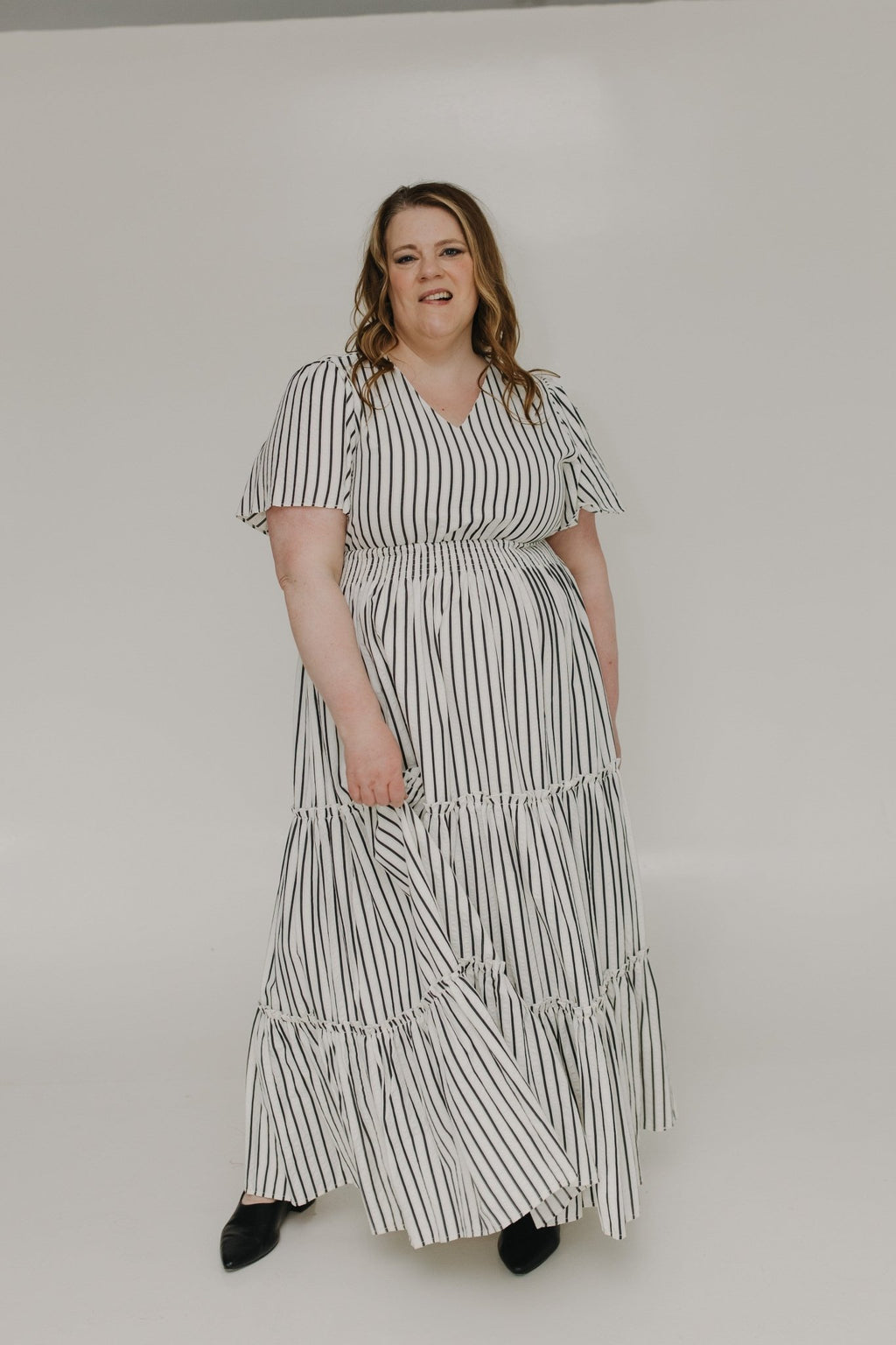 vertical striped dress Mira