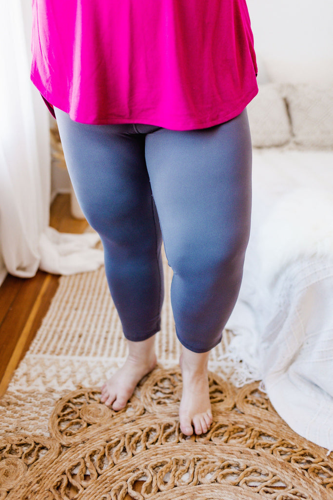 Ultra Soft 5 Waist  Capri Length Leggings — StyleLoveLiving