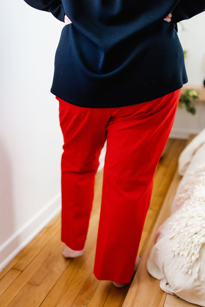 Spanx On-the-go Kick Flare Pant True Red – The Blue Collection