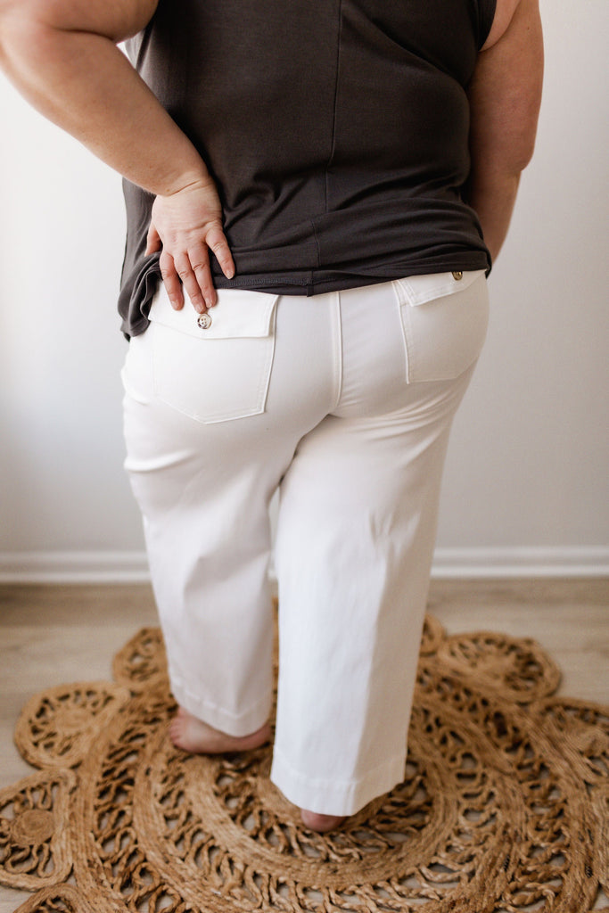 White wide leg Spanx pants ladies size S small for sale online