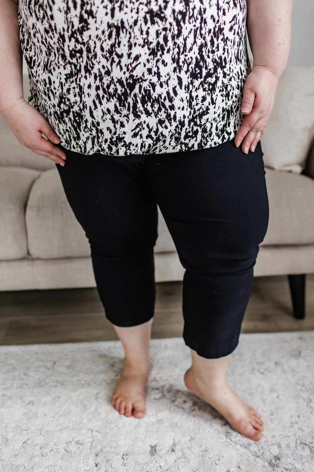 CAPRI DRESS PANT IN Black 12 / Black CAPRI DRESS PANT IN Black 12 / Black