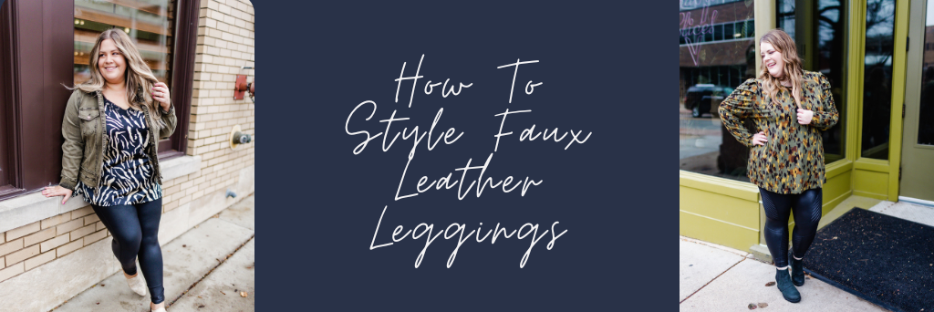 How to Style Plus Size SPANX Leather Leggings