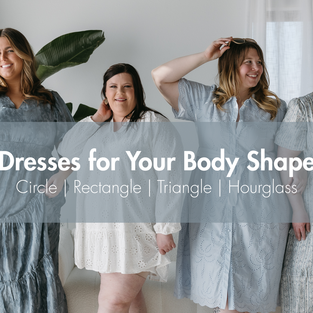 The Best Dress Shapes for Plus Size Body Shapes: Circle, Rectangle, Triangle, and Hourglass