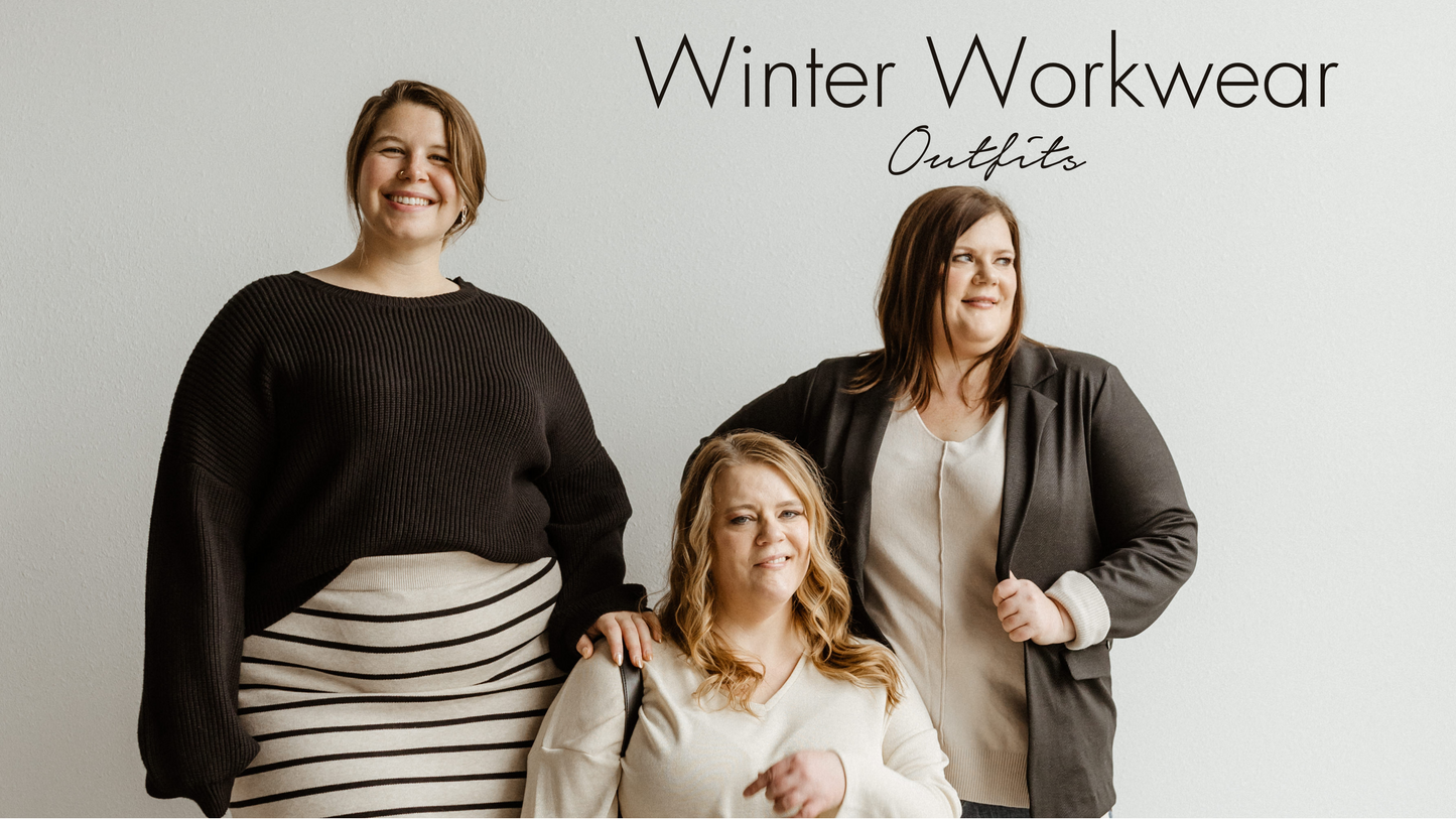 Plus Size Winter Work Outfits