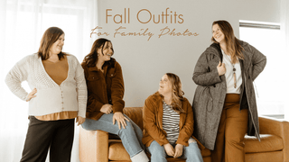Fall Family Photo Outfit Ideas for Plus Size Women - Love Marlow