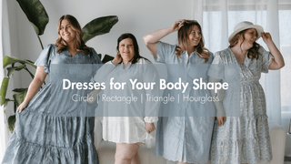 The Best Dress Shapes for Plus Size Body Shapes: Circle, Rectangle, Triangle, and Hourglass - Love Marlow