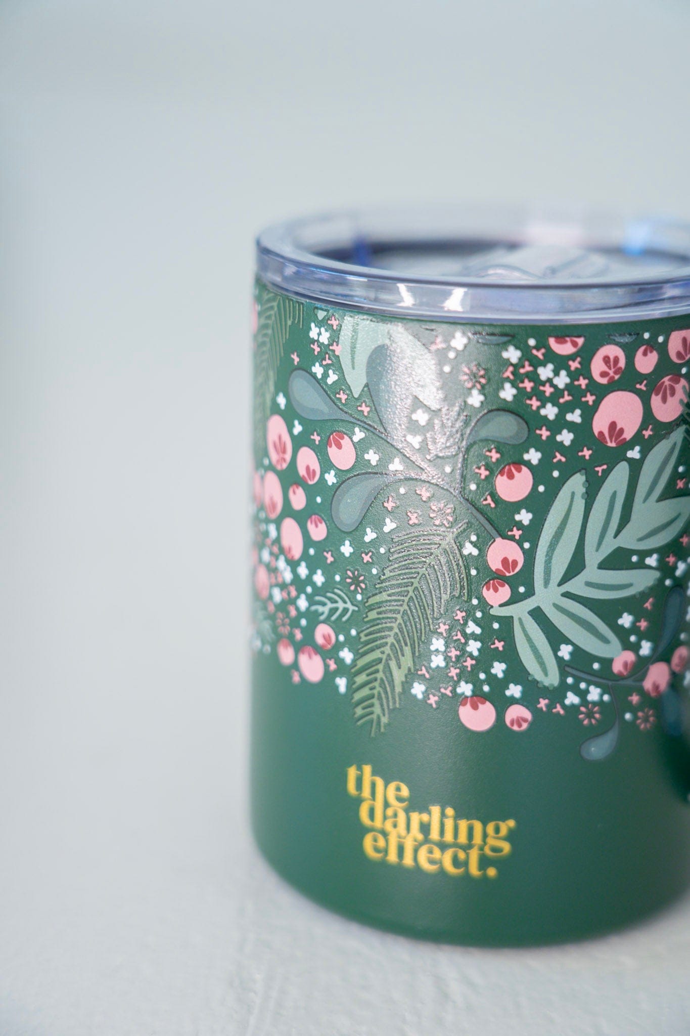 14oz HOLIDAY INSULATED MUG IN HOLLY JOLLY GREEN SPRIG - Love Marlow