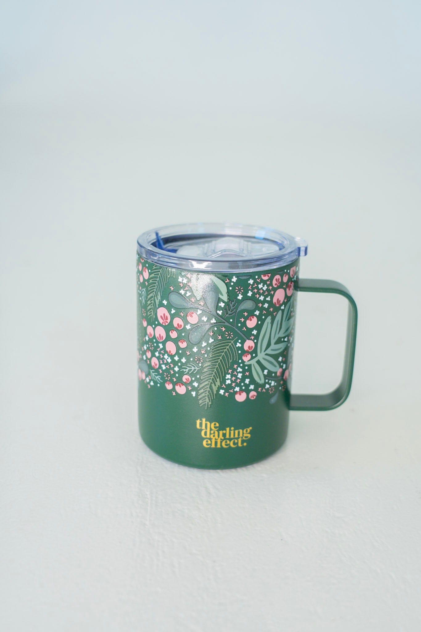 14oz HOLIDAY INSULATED MUG IN HOLLY JOLLY GREEN SPRIG - Love Marlow