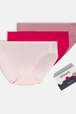 Spanx® SPANX® Fit-To-You Bikini 3-Pack Box in Pink Blossom, Fuchsia, & Rosa