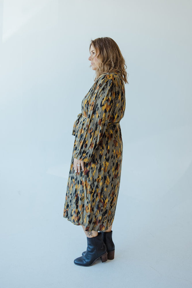 ABSTRACT PRINT SHIFT DRESS