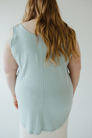 
            
                Load image into Gallery viewer, BASIC ROUND NECK TUNIC TANK IN TIDAL WATER
            
        