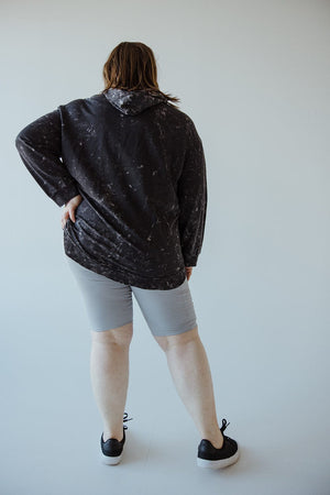 BIKER SHORTS WITH POCKETS IN ATHLETIC GREY