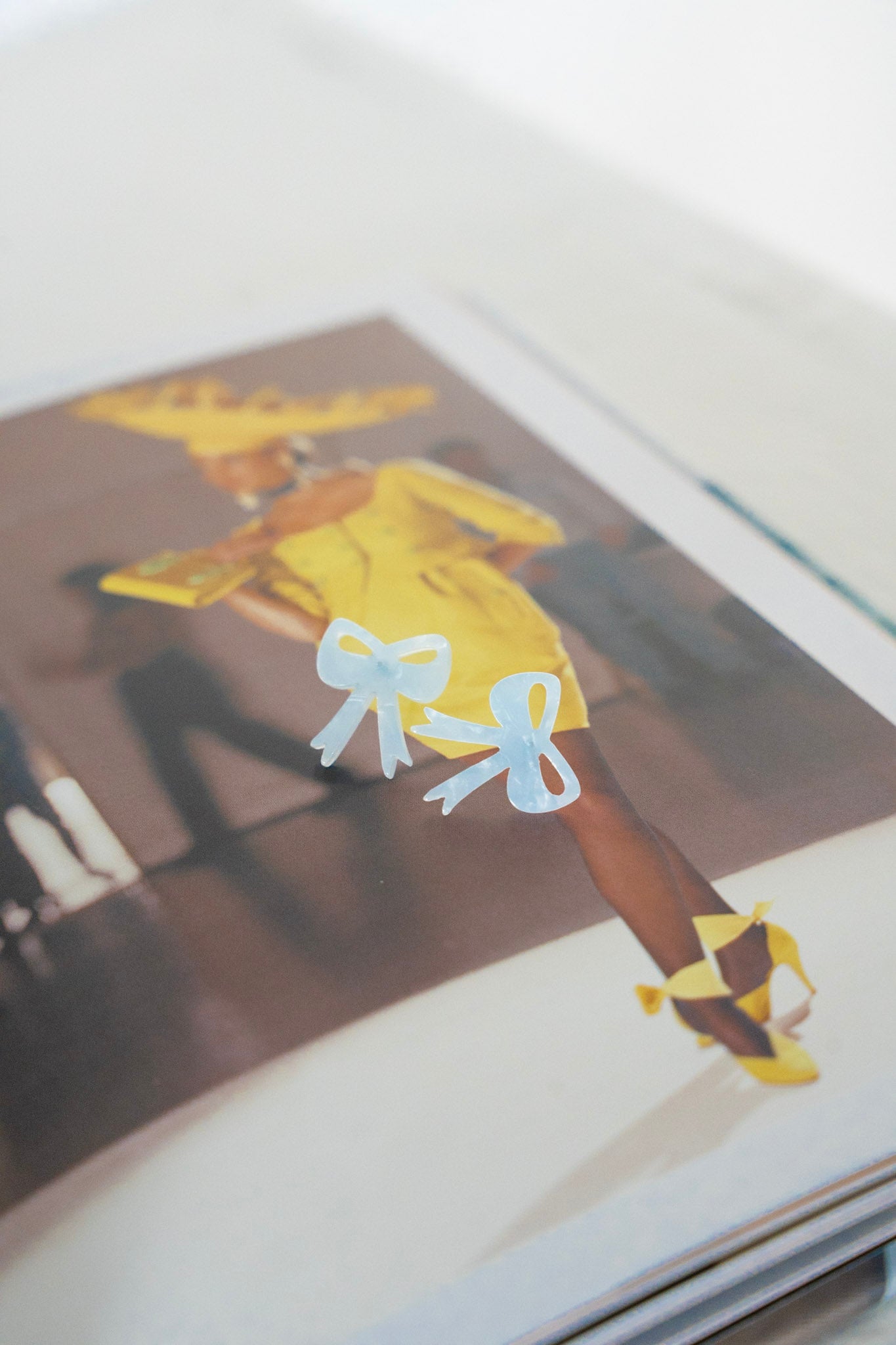 BOW STUDS IN SOMETHING BLUE
hypoallergenic stainless-steel posts and durable plant-based acrylic, these adorable bow-shaped earrings in blue