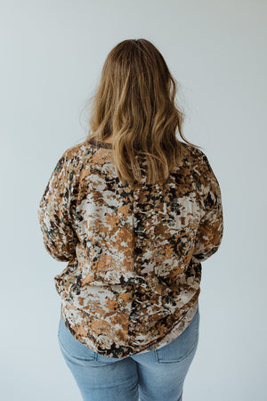 BREEZY FALL PATTERNED BLOUSE