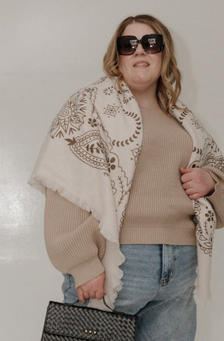 Bandana Scarf – Beige Clair