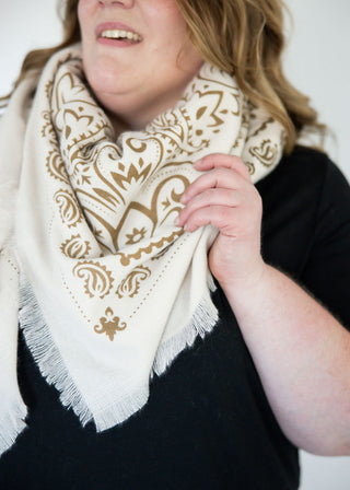 Bandana Scarf – Beige Clair