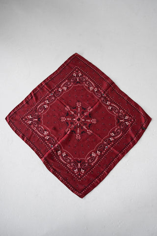 Bordeaux Bandana Scarf – Silk-Touch
