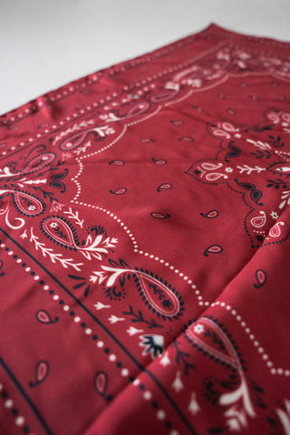 Bordeaux Bandana Scarf – Silk-Touch