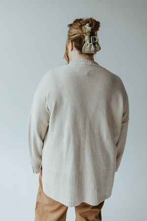 COZY TRIPLE BUTTON TURTLENECK SWEATER