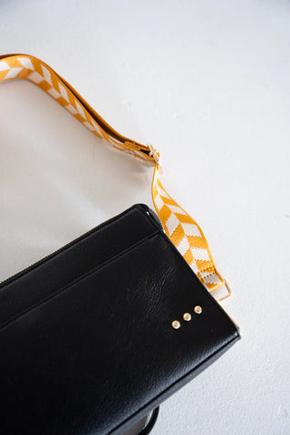 Chevron Guitar Bag Strap – Yellow | Cream