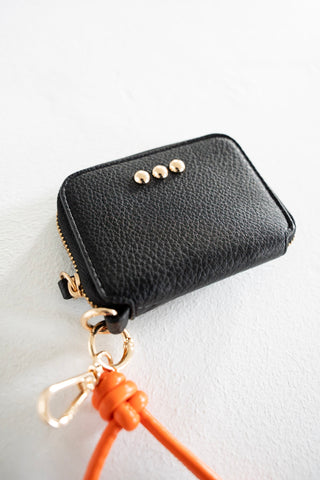 Clippable Zip Card Wallet – Black