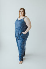 DOT JUMPSUIT IN EVENING AND STONE