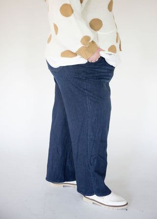 Democracy Skyrise Tulip Hem Wide Leg – Indigo