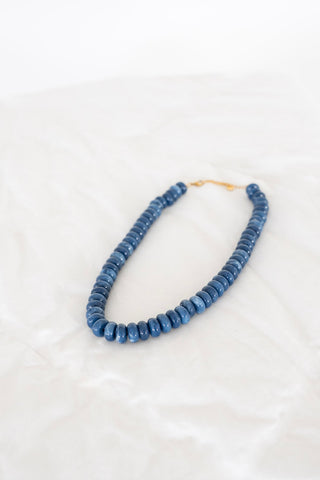 Donut Bead Necklace – Navy