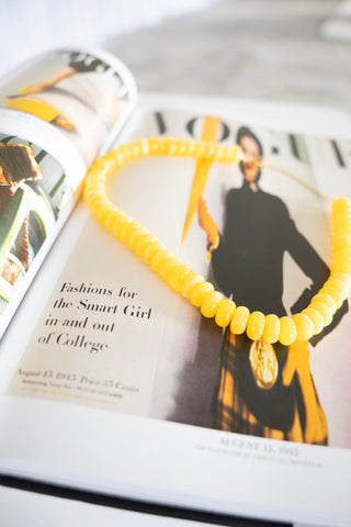Donut Bead Necklace – Honey