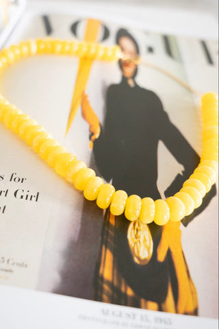 Donut Bead Necklace – Honey