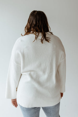 ESSENTIAL DOLMAN SWEATER IN ECRU