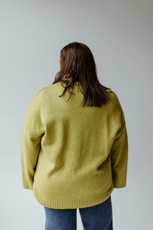 ESSENTIAL DOLMAN SWEATER IN OLIVE LEAF