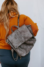 FLAPOVER BACKPACK IN DRIFTWOOD