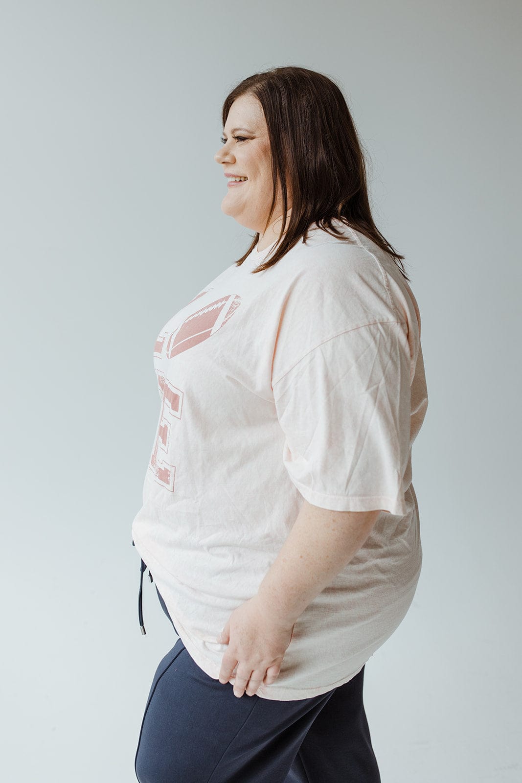 A person wearing a Love Marlow 