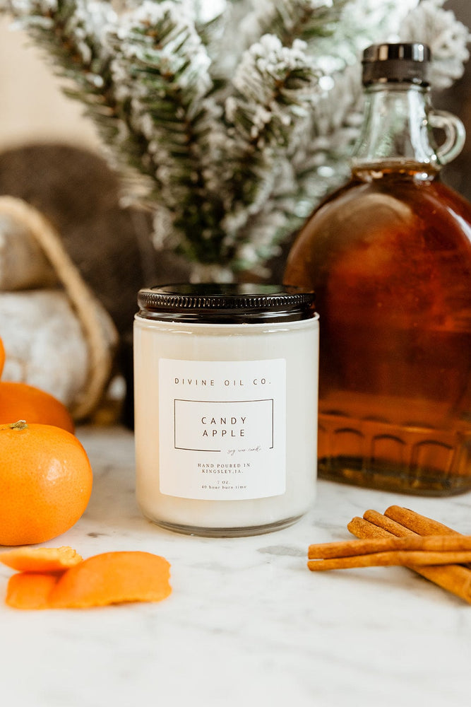 
            
                Load image into Gallery viewer, HANDCRAFTED SOY WAX CANDLES IN CANDY APPLE
            
        