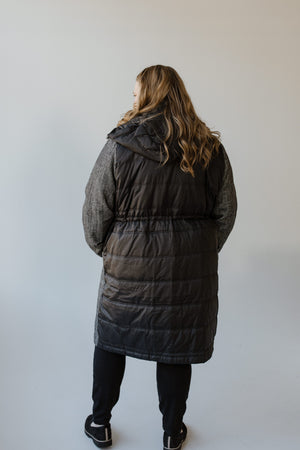 HERRINGBONE JACKET WITH DETACHABLE VEST AND HOOD