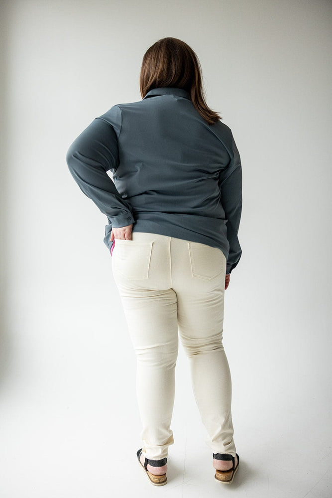 HIGH-RISE SKINNY JEGGING IN NATURAL