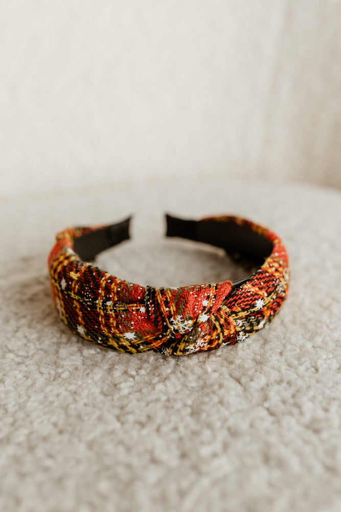 HOLIDAY HEADBAND IN BOYD PLAID