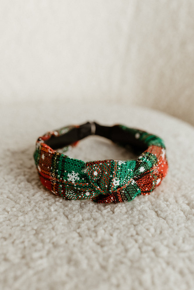 HOLIDAY HEADBAND IN MAXWELL MODERN PLAID