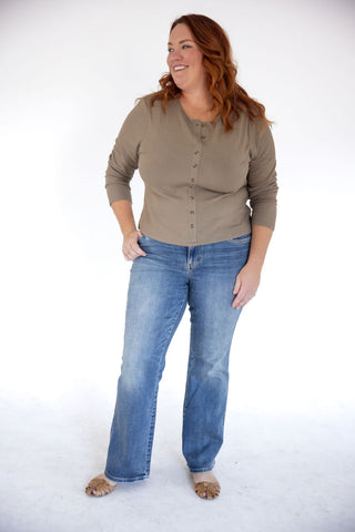 Judy Blue Mid-Rise Bootcut Jeans – Dusk Rider Indigo