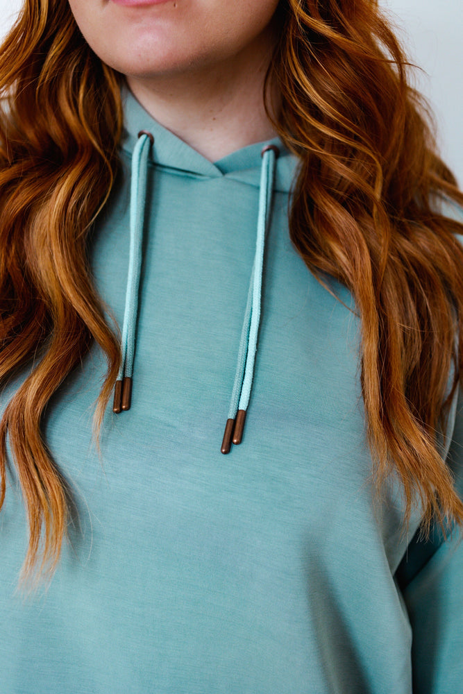 LIGHT AS AIR DOUBLE-STRING HOODIE IN QUIETUDE