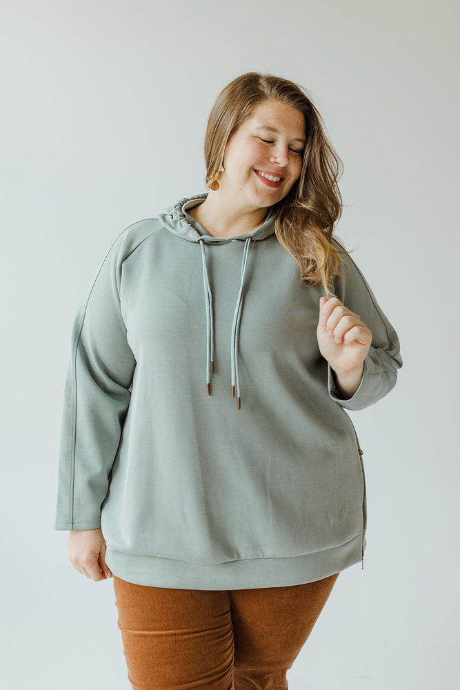 LIGHT AS AIR DOUBLE-STRING HOODIE IN QUIETUDE