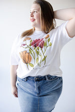 "LIVE SIMPLY | BLOOM WILDLY" GRAPHIC TEE