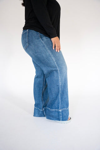 Lovervet A-Line Wide Trouser – Medium Wash