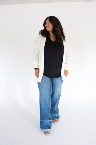 Lovervet A-Line Wide Trouser – Medium Wash