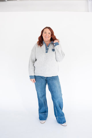 Lovervet A-Line Wide Trouser – Medium Wash