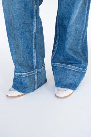 Lovervet A-Line Wide Trouser – Medium Wash