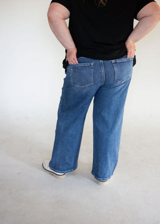Lovervet Ankle Wide Leg – Dark Wash