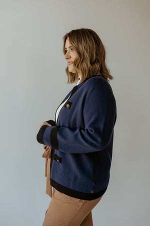 MILITARY PEACOAT CARDIGAN