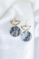 NATASHA EARRINGS IN BLACK SHIMMER